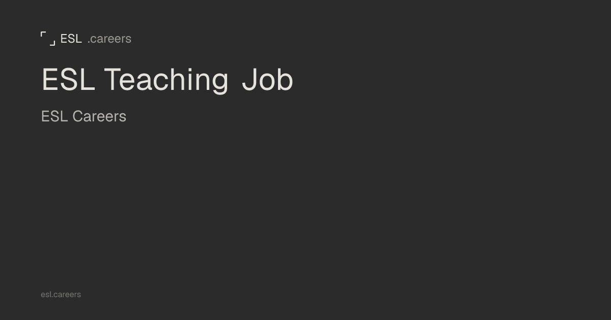EFL Instructor, Military Setting in the UAE at… · ESL Careers